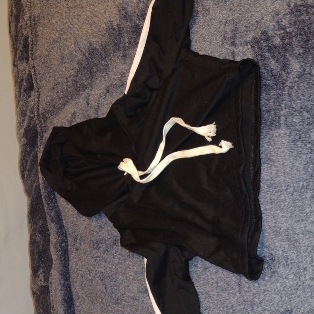 A cropped hoodie